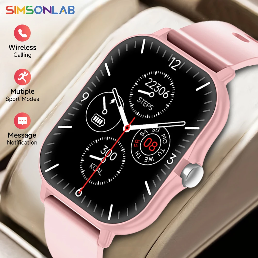 2025 novo relógio inteligente android telefone 2.01 "tela colorida toque completo mostrador personalizado bluetooth chamada sem fio smartwatch presente das mulheres dos homens