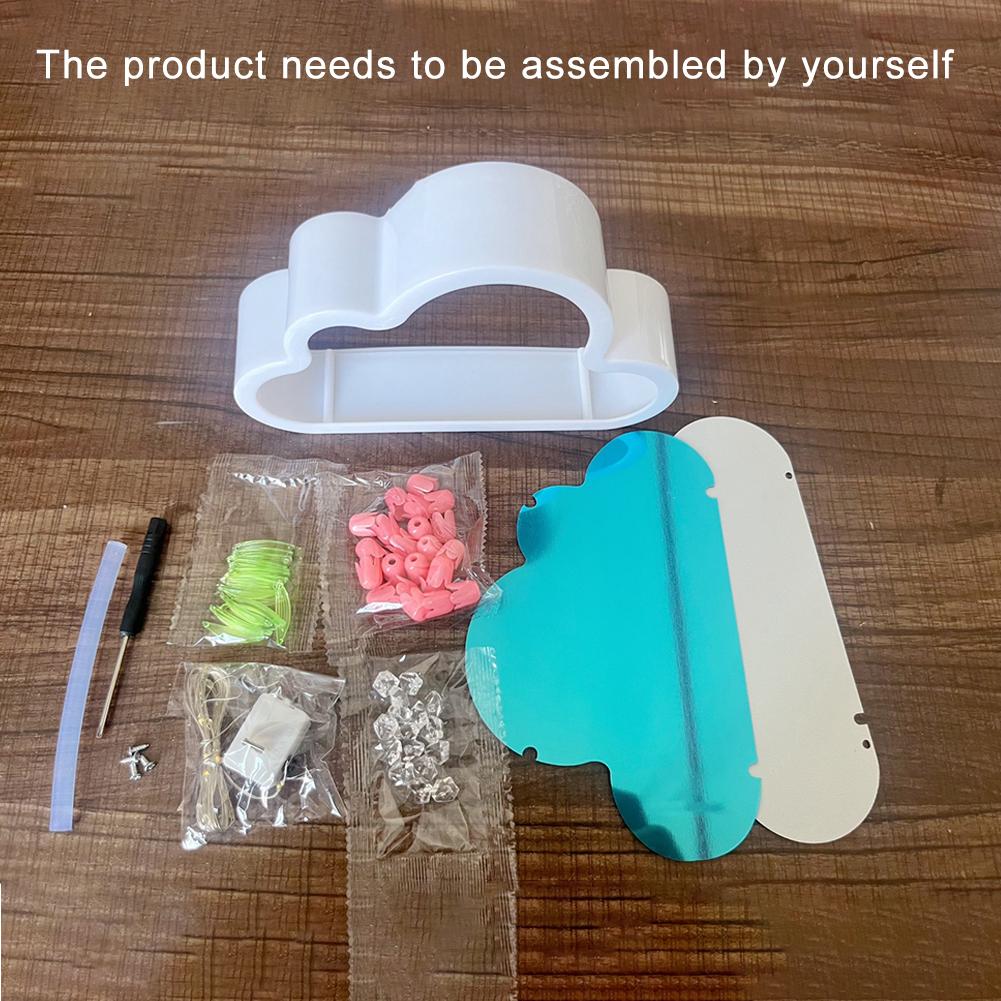 手作り DIY チューリップの花海の夜の雰囲気ランプ雲チューリップランプ寝室の装飾品装飾ミラーテーブルライト新 2025