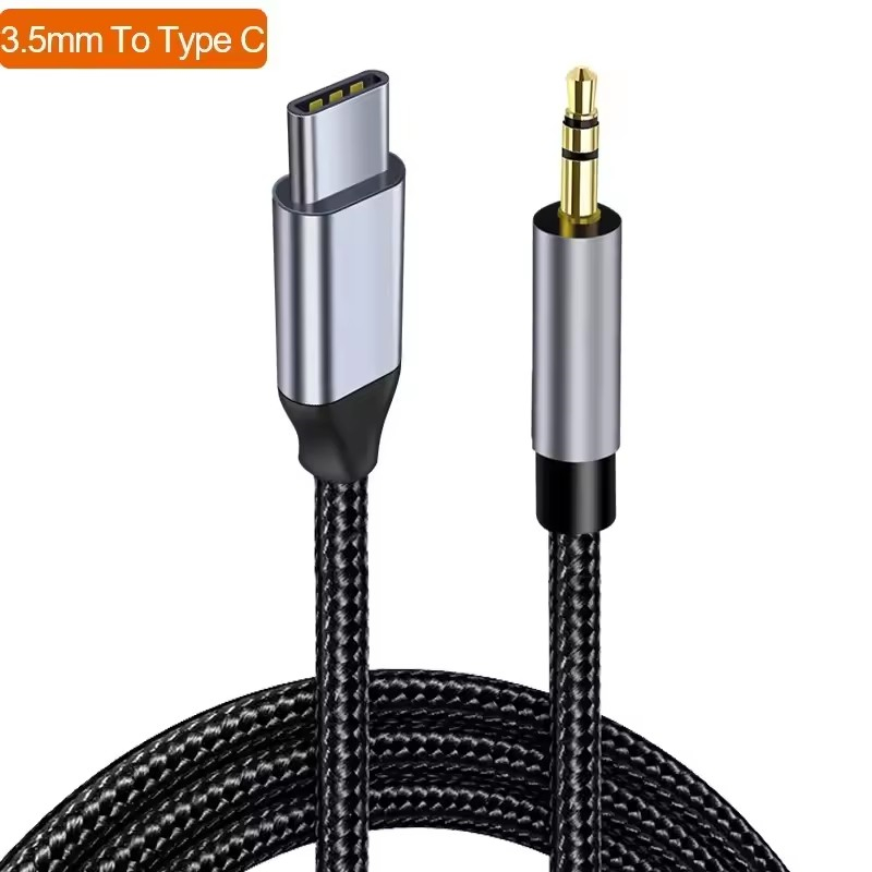 USB Type C to 3.5mm Jack Aux Audio Cable Car Speaker Adapter USB C Male to AUX Male Headphone Plug Converter for Xiaomi Samsung