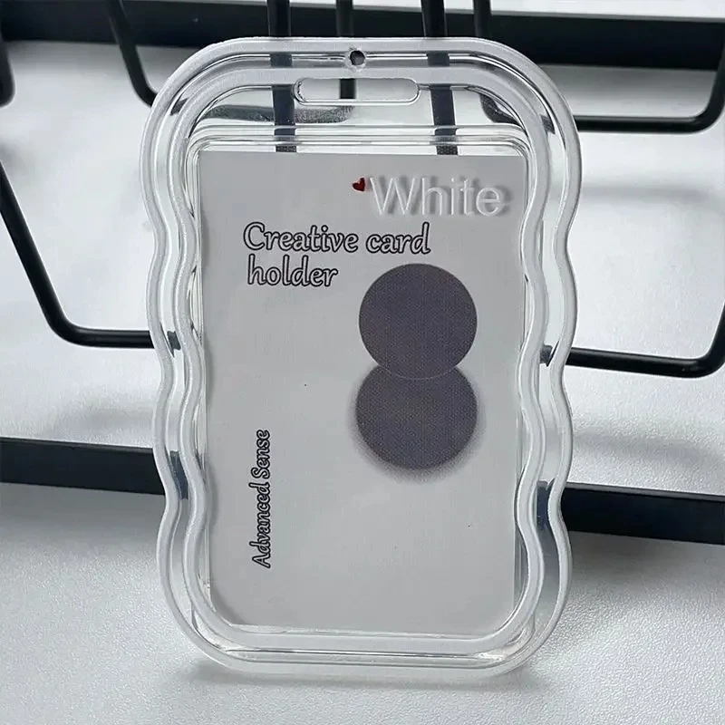 Kreatives Design Kpop Fotokartenhalter Transparenter Kartenhalter Schlüsselanhänger Fotohüllen Buskarte Studentenkartenetui Fotorschutz