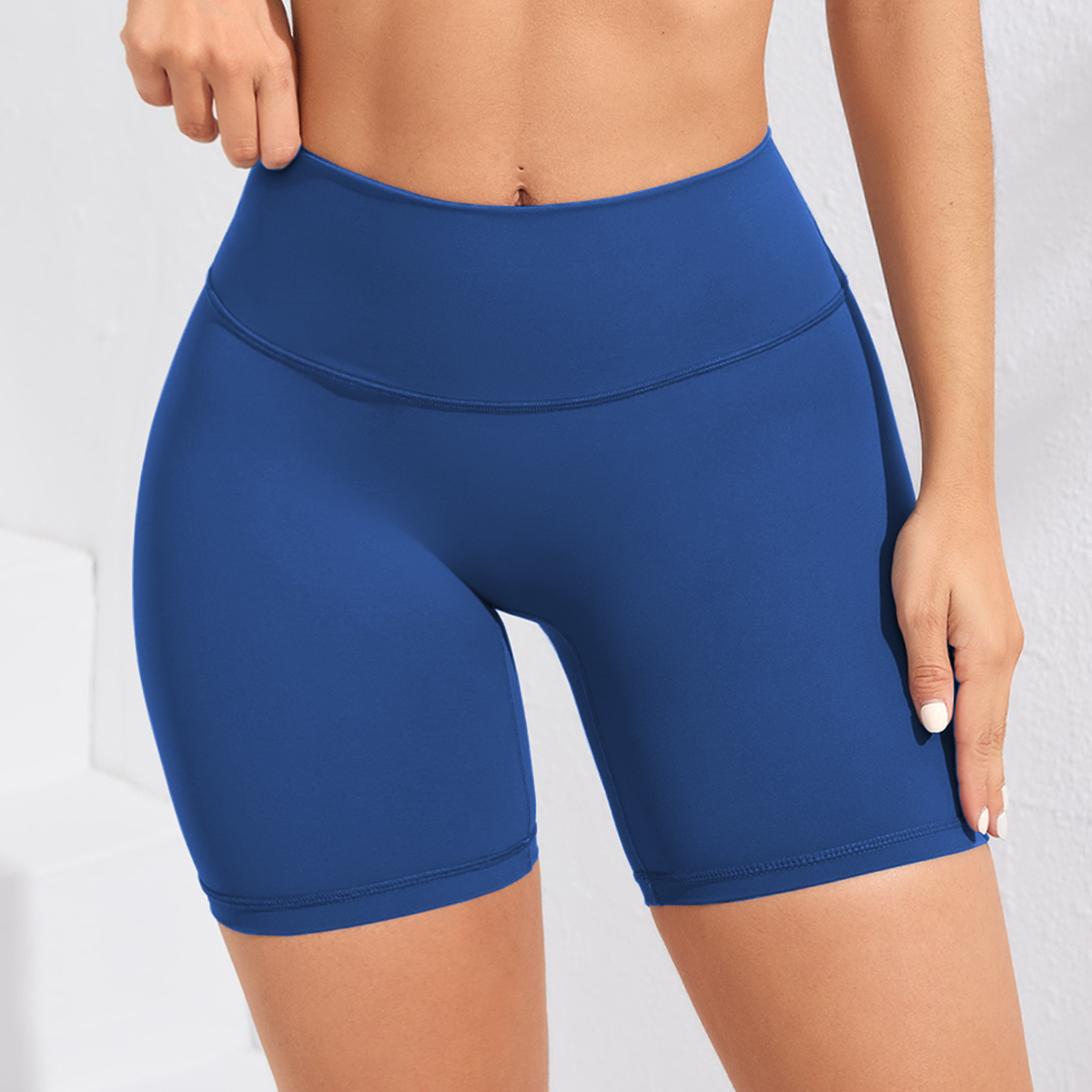 1 Stück High Taille Yoga Sport Shorts Outdoor Gym Running Workout Bottoms atmungsaktive High Stretch Radhose