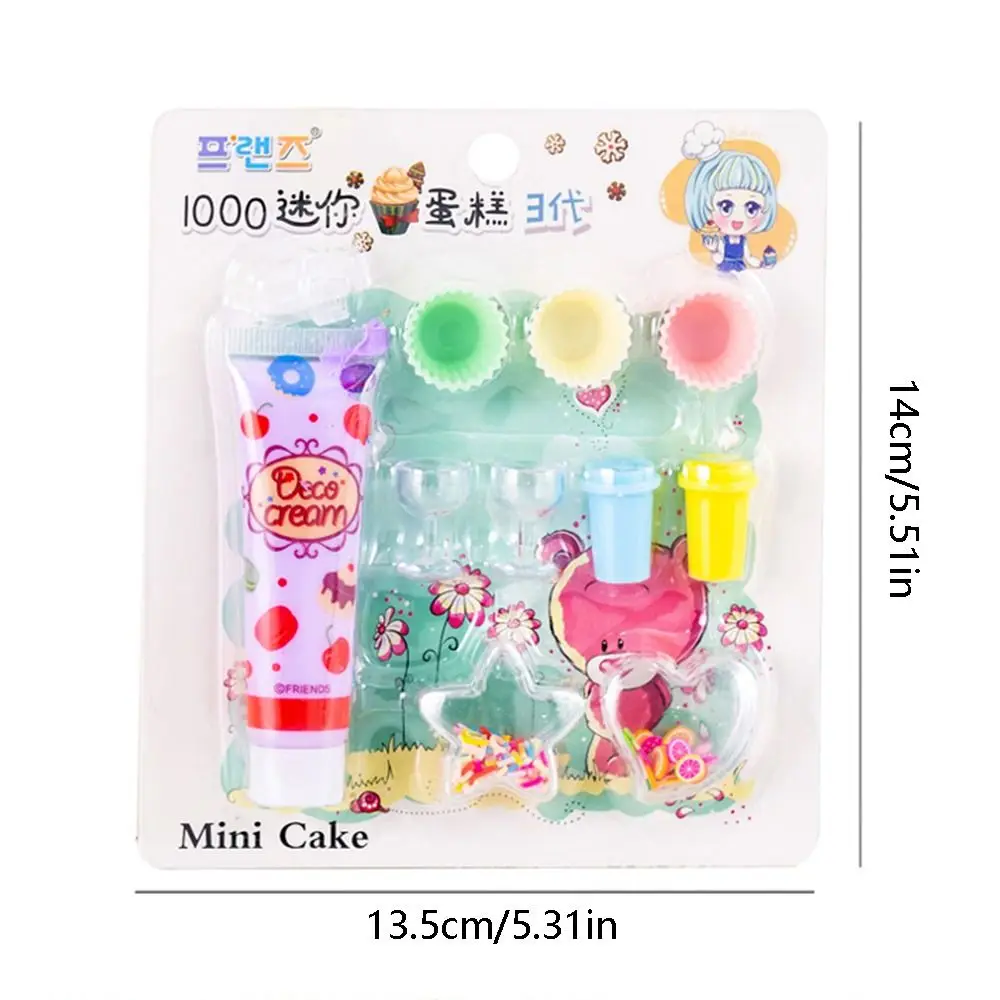 10pcs/Set Simulation Cream Children Ice Cream Dessert Making Cake Model Handmade DIY Set Leisure Entertainment Small Toys