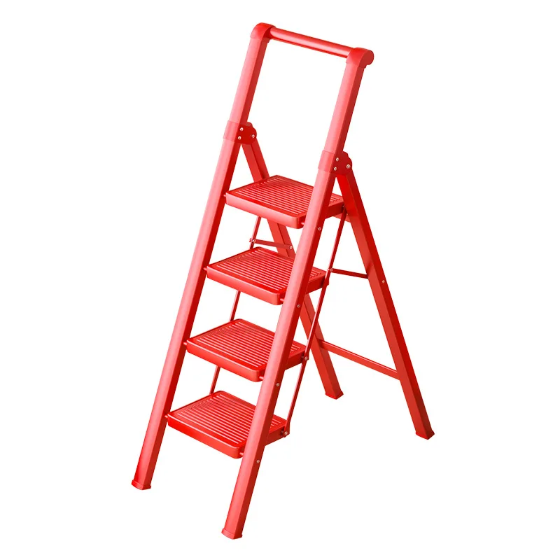 Ladder Household Folding Telescopic, Folding Scaffold Indoor and Outdoor Multi-function Thickened Small Lightweight Scaffold