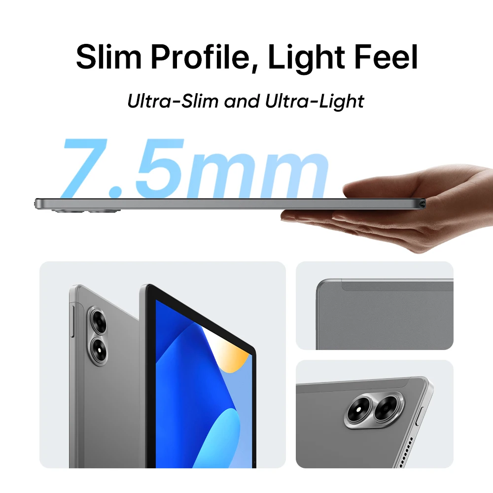 UMIDIGI G7 Tab Pro Планшет MTK Helio G99 8-ядерный 11 дюймов FHD 8 + 8 ГБ 256 ГБ 8000 мАч Большой аккумулятор 18 Вт зарядка 13 МП Четырехколонки SIM-карта