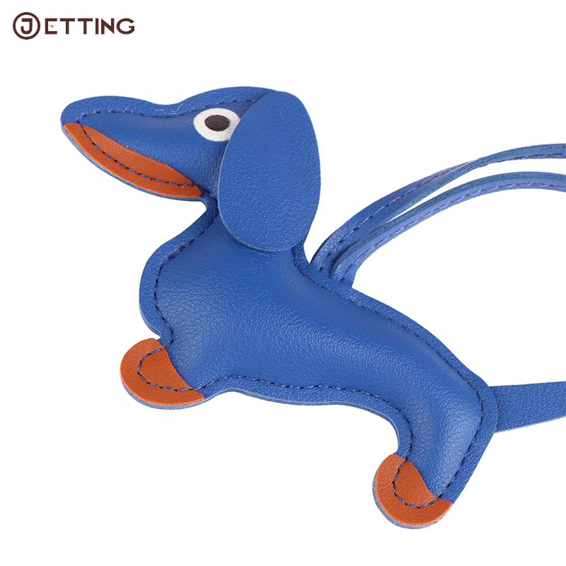 Men "Car Dachshund Bulldog Keychain PU Cão De Couro Chaveiros Moda Para As Mulheres Saco Pingente Jóias Trinket Key Ring Chaveiro