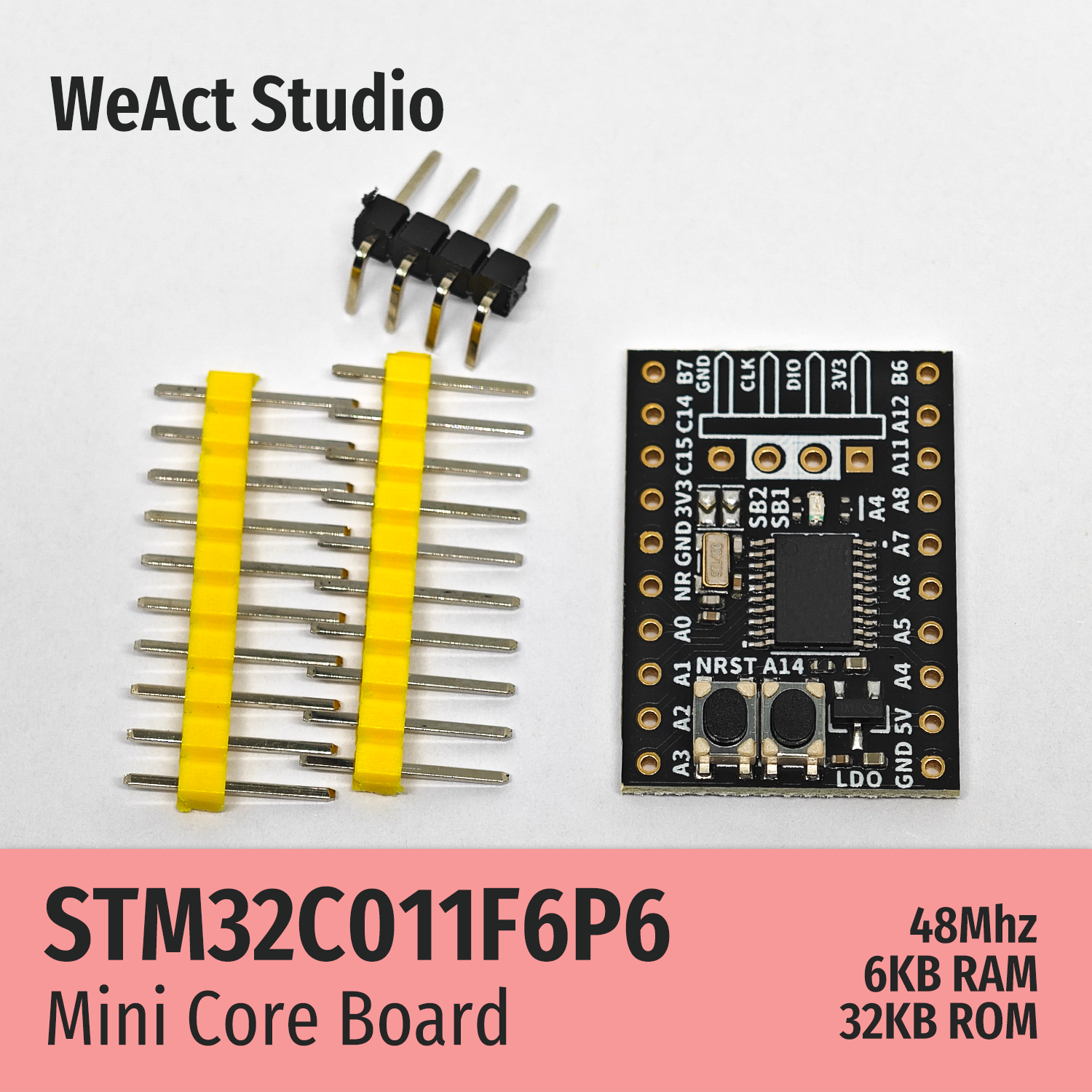 Материнская плата WeAct STM32C011F6P6 STM32C011 STM32C0 STM32