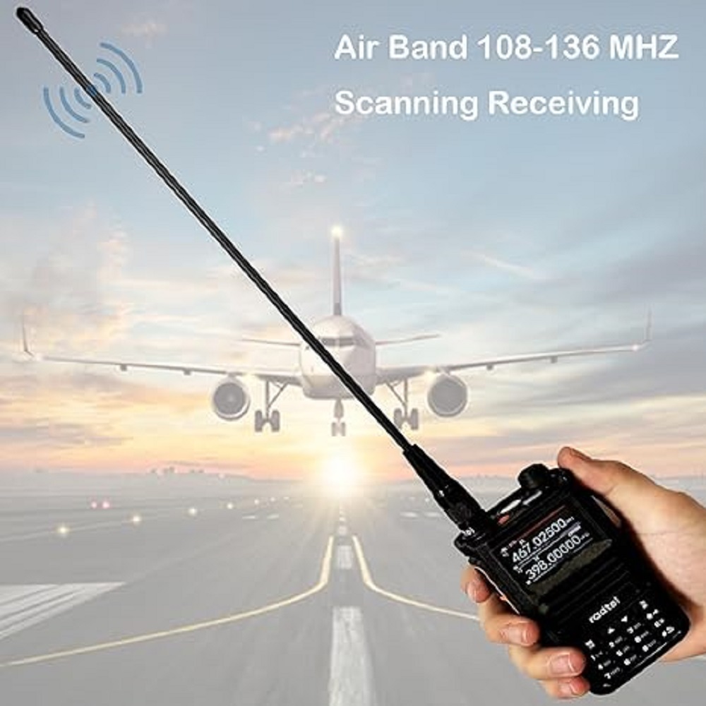 Không Khí Hàng Không Ban Nhạc Flex Roi Ăng Ten 108-136Mhz Cho Radtel Rt-490 Rt-68 Rt-4b Rt-830 Rt-850 Rt-890 Rt-470 Rt-420 và Nhiều Hơn Nữa