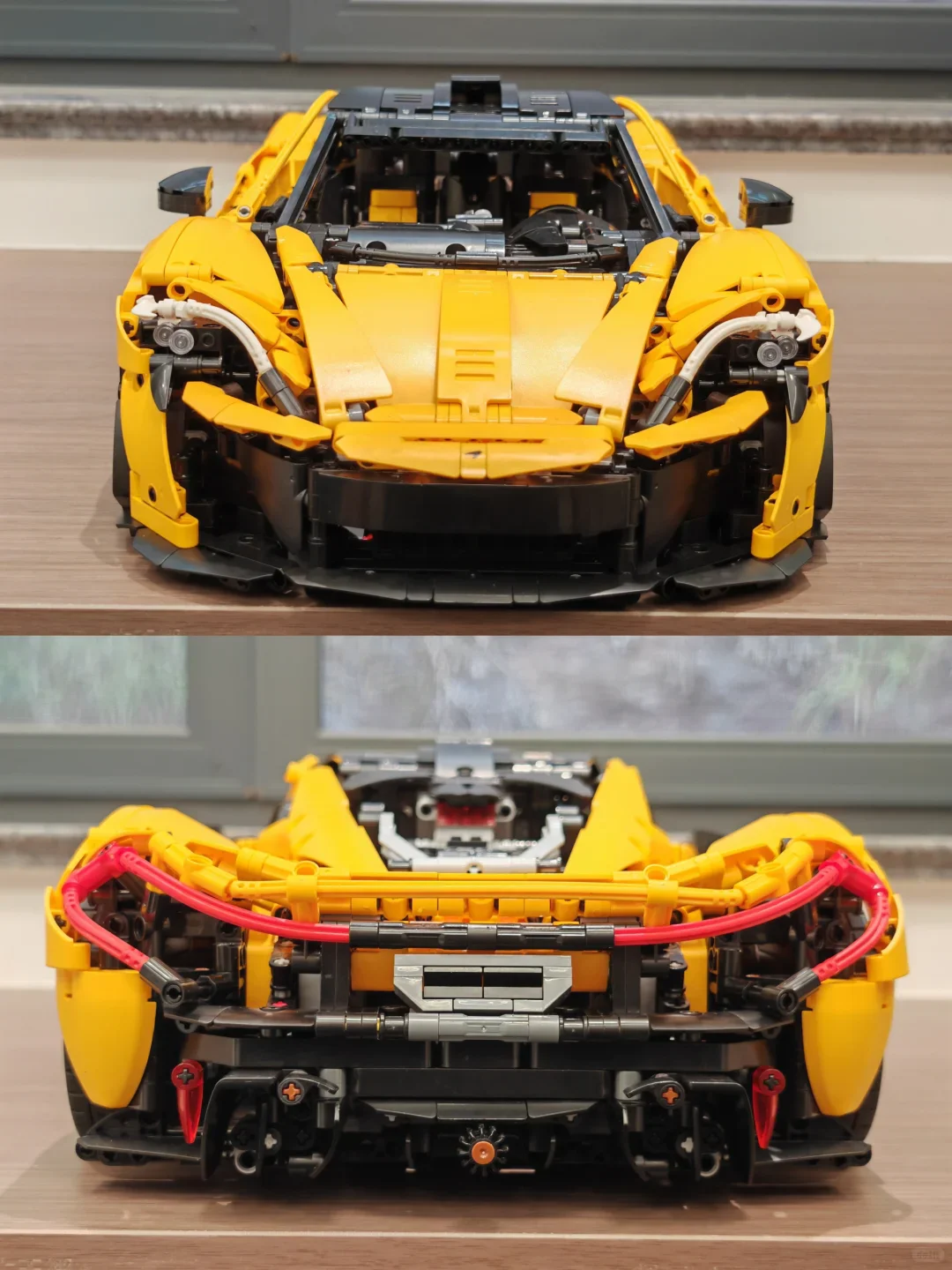 Neues MOC gelbes Automodell Wohnkultur Bausteine Kinder Junge Weihnachtsgeschenk;