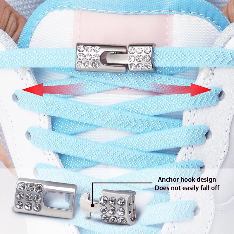 1 paio/2 paia di lacci con chiusura a diamante senza lacci lacci elastici scarpe da ginnastica senza lacci lacci per scarpe per bambini accessori per scarpe con lacci per adulti