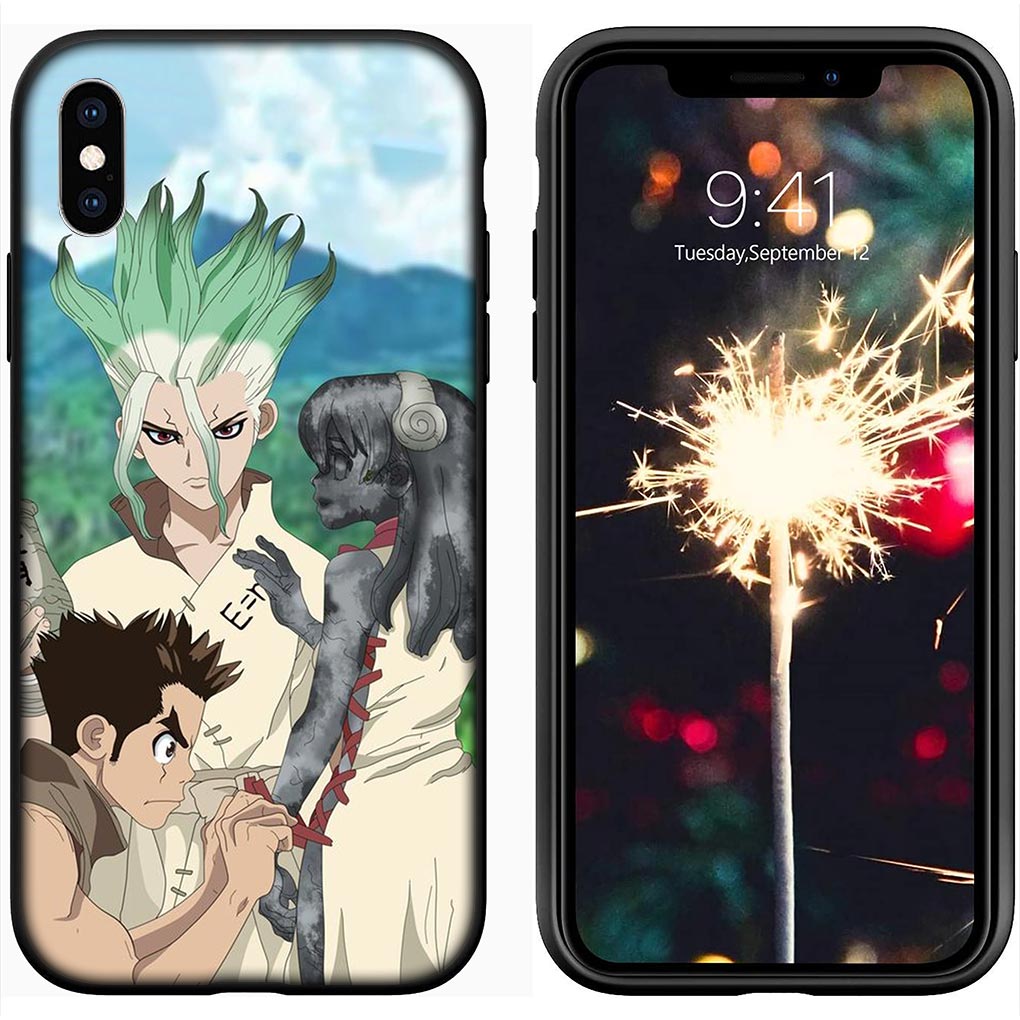 Penutup ponsel lunak Anime Dr stone ishisenkuu untuk Apple iPhone 15 14 13 12 Mini 11 Pro X XR XS Max 7 8 Plus + 15 + casing