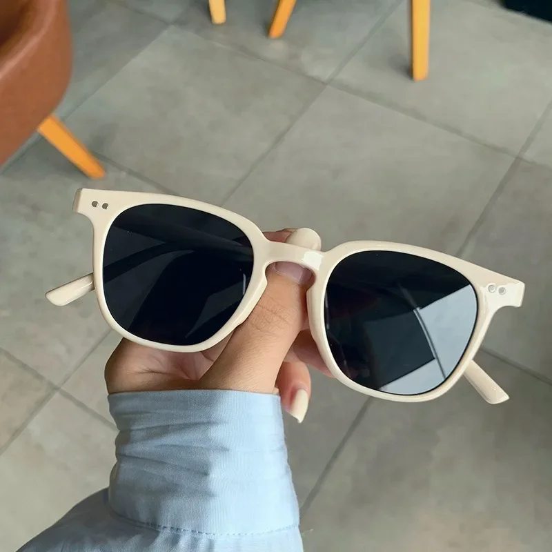 여성 자외선 방지 선글라스 울트라 라이트 라운드 프레임 수지 선글라스 남성용 빈티지 선글라스 Sun Protection Eyewear gg