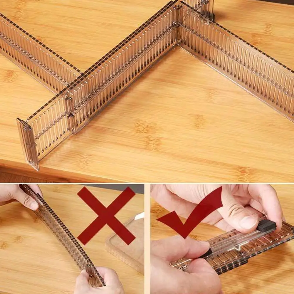 2pcs Adjustable Clapboard Drawer Divider Partition Household Storage Cabinet Combination Partition Underwear Socks DIY Separator
