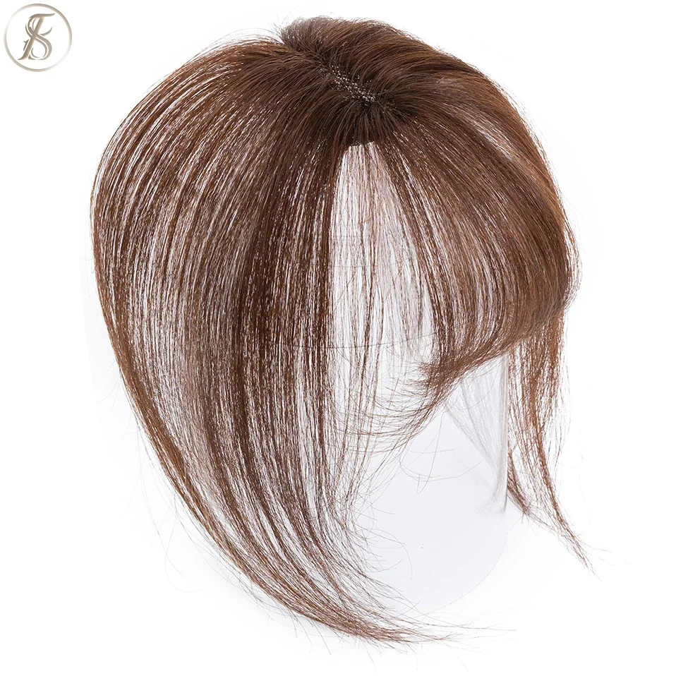 TESS cheveux naturels frange 3D frange 10g cheveux humains pince Invisible dans l'extension de cheveux avec branches pince à cheveux frange naturelle pour les femmes