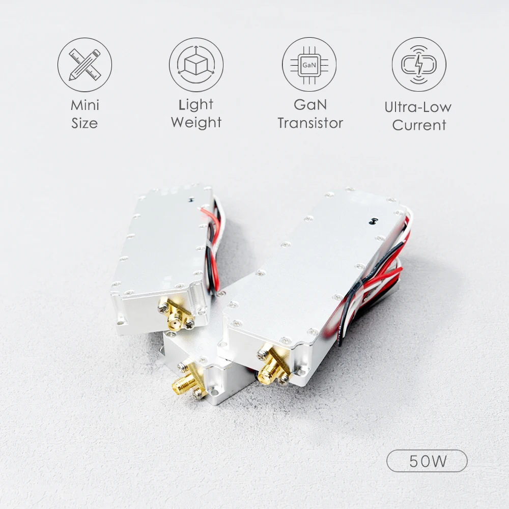 2.4GHz 50W RF High Power Amplifiers wireless Signal Extender Sweep Signal Source For Drone WiFi6