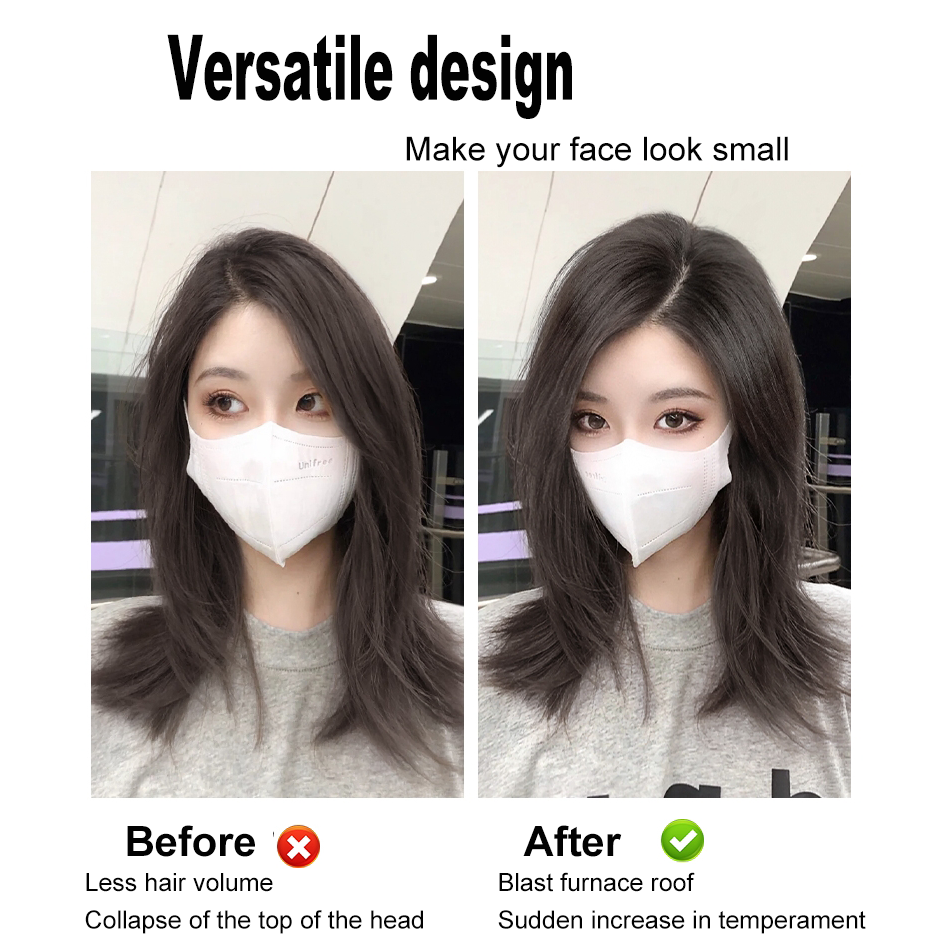 Synthetische 2-teilige Perückenpolster, Haarverlängerungen, Öffnungs- und Oberteilersatzteile, Ersatzartefakt