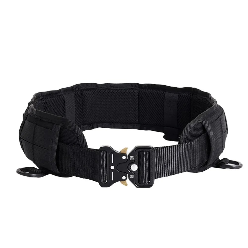 2026 New 1pcs Men's Outdoor Tactical Belt Quick-Release Plastic Buckle Double-Layer Nylon Canvas for Hunting/Hiking Accessory