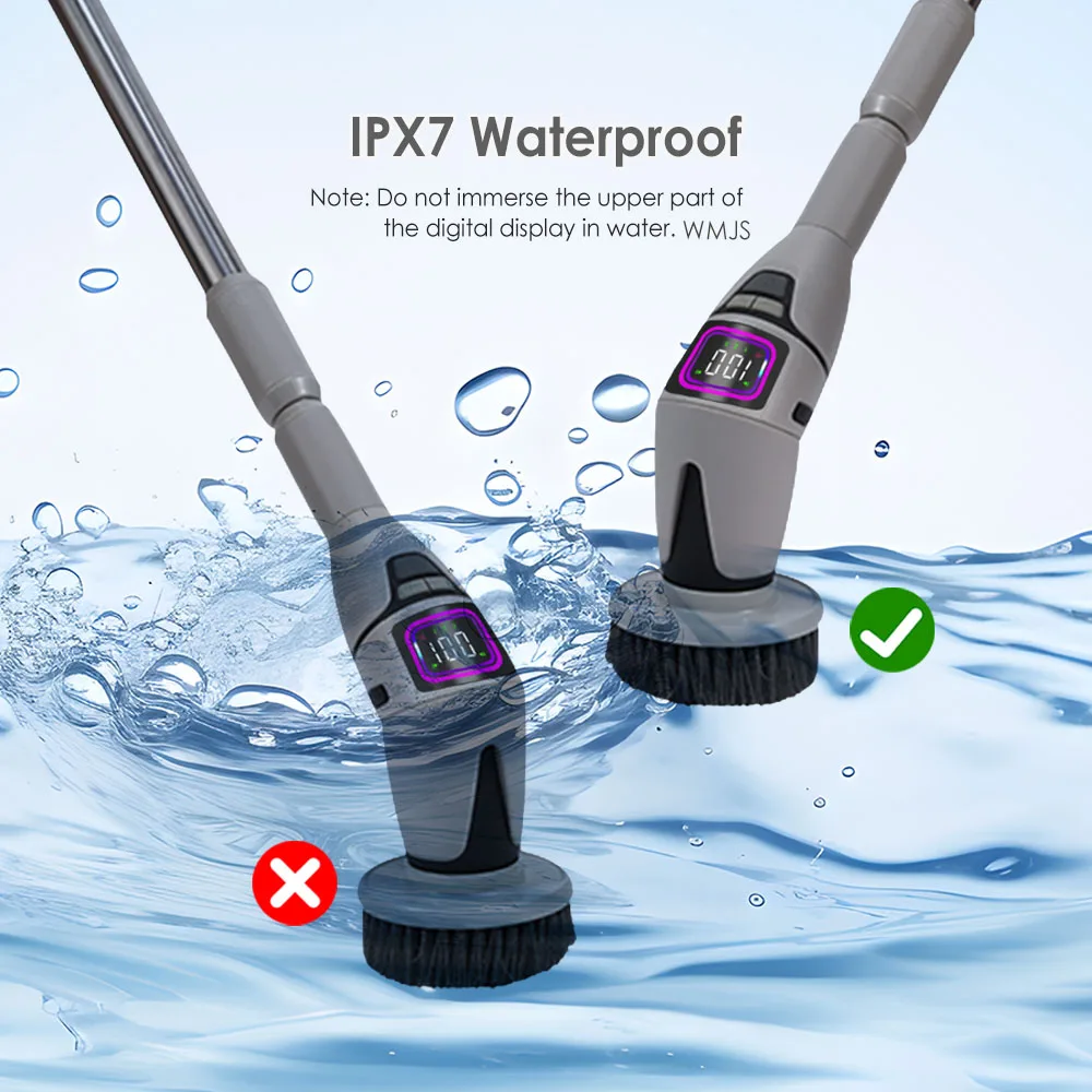 10 in-1 แปรงทําความสะอาดในครัวเรือนมัลติฟังก์ชั่ไฟฟ้าแปรงทําความสะอาดห้องน้ําทําความสะอาดห้องน้ําแปรงเสียงประกาศ