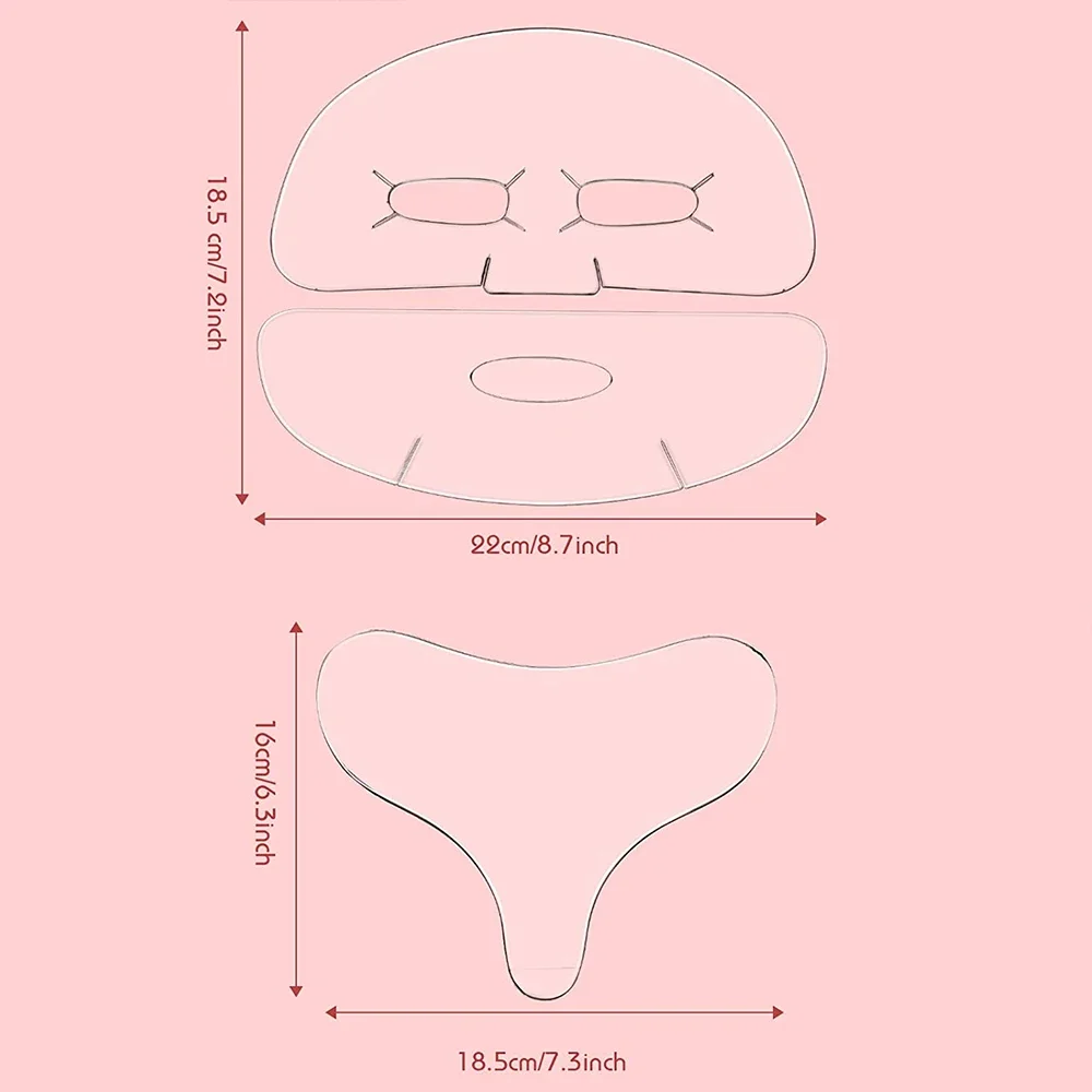 Cuscinetti pettorali in Silicone riutilizzabili Patch in Silicone antirughe per collo pettorale Set completo di cuscinetti per scollatura Pad per gli occhi per le donne ragazze