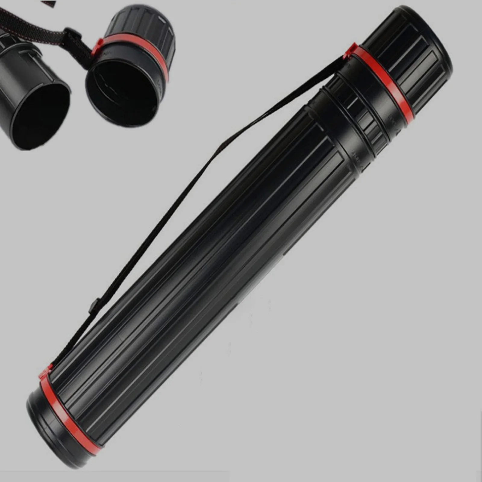 Expandable Poster Tube with Strap Document Storage Holder Tube Case Carrying Artwork Container Box for Drafting Sketches Scrolls