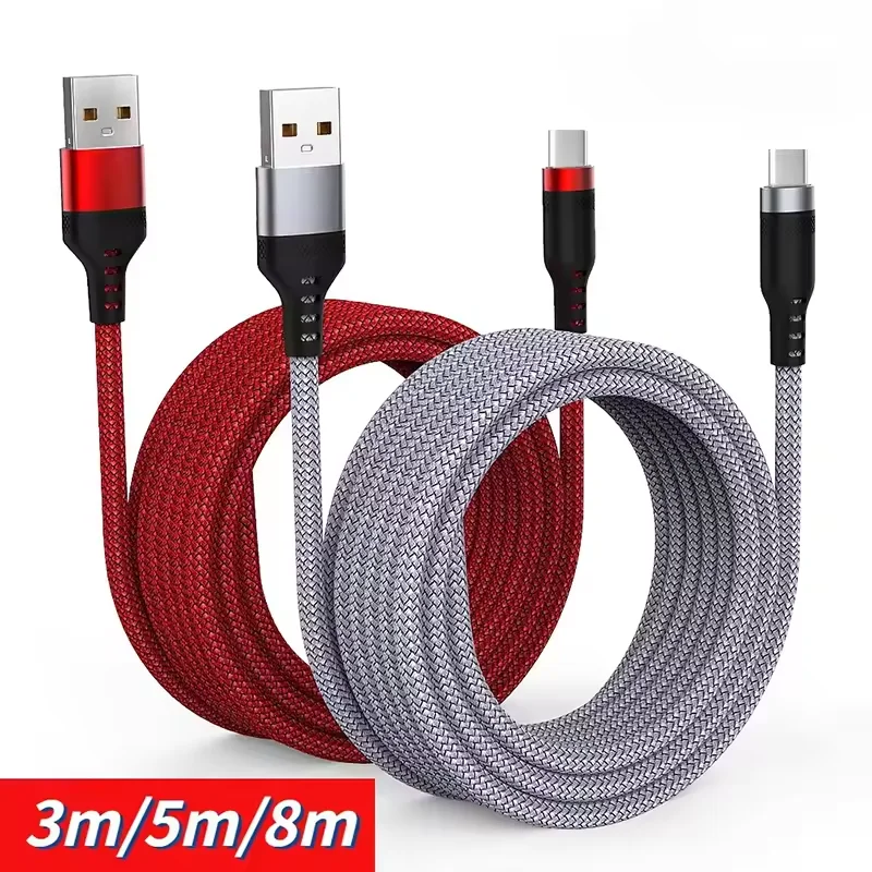 Cavo di ricarica rapido USB TIPO C 6A Cavo di ricarica esteso USB C per iPhone 15 16 Huawei Samsung Xiaomi Cavo di ricarica rapida per telefono