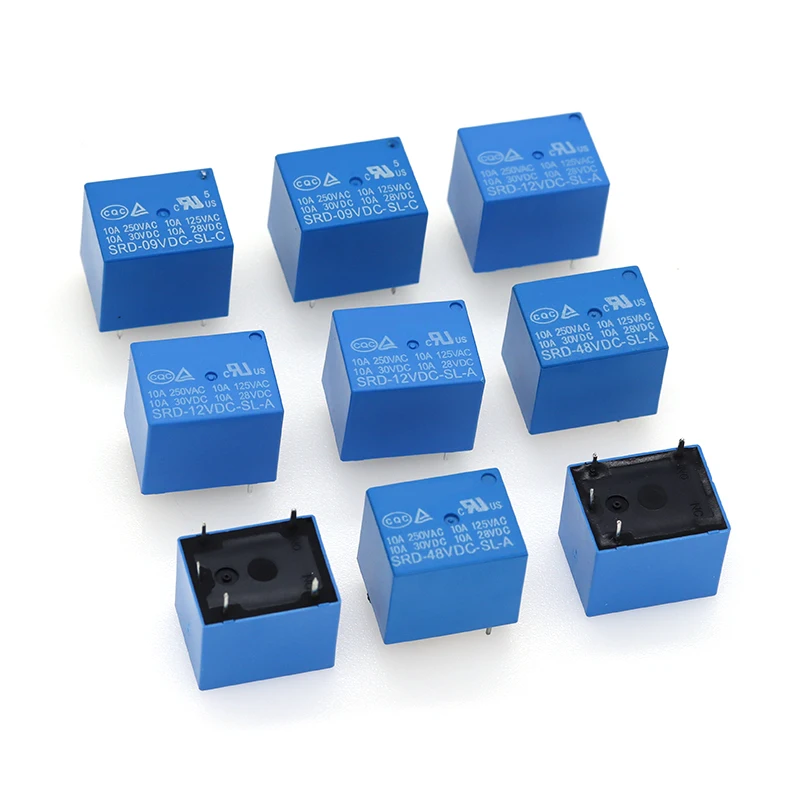 5 Chiếc Tiếp SRD-5VDC-SL-C SRD-12VDC-SL SRD-3VDC SRD-9V Rơ Le 4/5 Chân 12V DC Chất Lượng Cao Javino