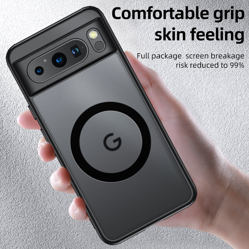 Модный магнитный чехол 2025 года для Google Pixel 9 Pro 8 8A 7, матовый польский чехол для беспроводного зарядного устройства, противоударные чехлы для Pixel7A Pixel9A