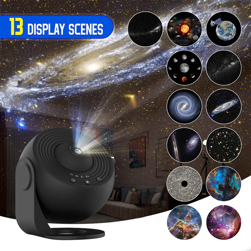 13-in-1-Sternprojektor, Planetarium-Galaxie-Projektor für Schlafzimmer, Aurora-Projektor, Nachtlichtprojektor für Kinder und Erwachsene
