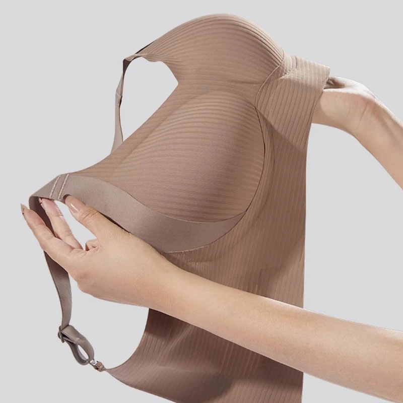Finetoo 1Pc プラスサイズのブラジャーシームレスなセクシーな女性のブラジャーワイヤーフリーブラジャーソフト下着女性下着レディースランジェリーパジャマ