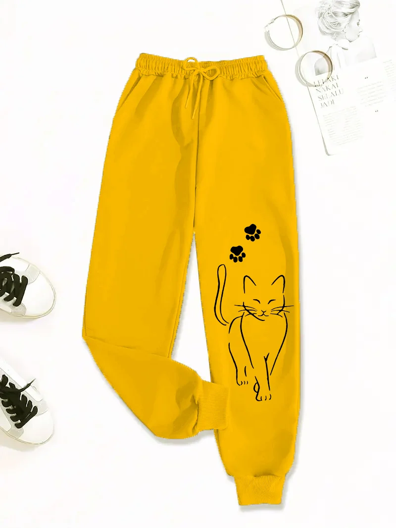 Pantalones deportivos informales para mujer con talla estándar, pantalones largos deportivos informales cómodos para verano y otoño