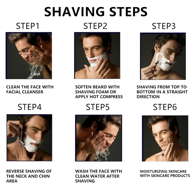Razor Shaver for Men, Premium Shaving Shaver, 5-Layer Razor Face Beard Hair Comes with Replaceable Blades, 5-Layer Refills