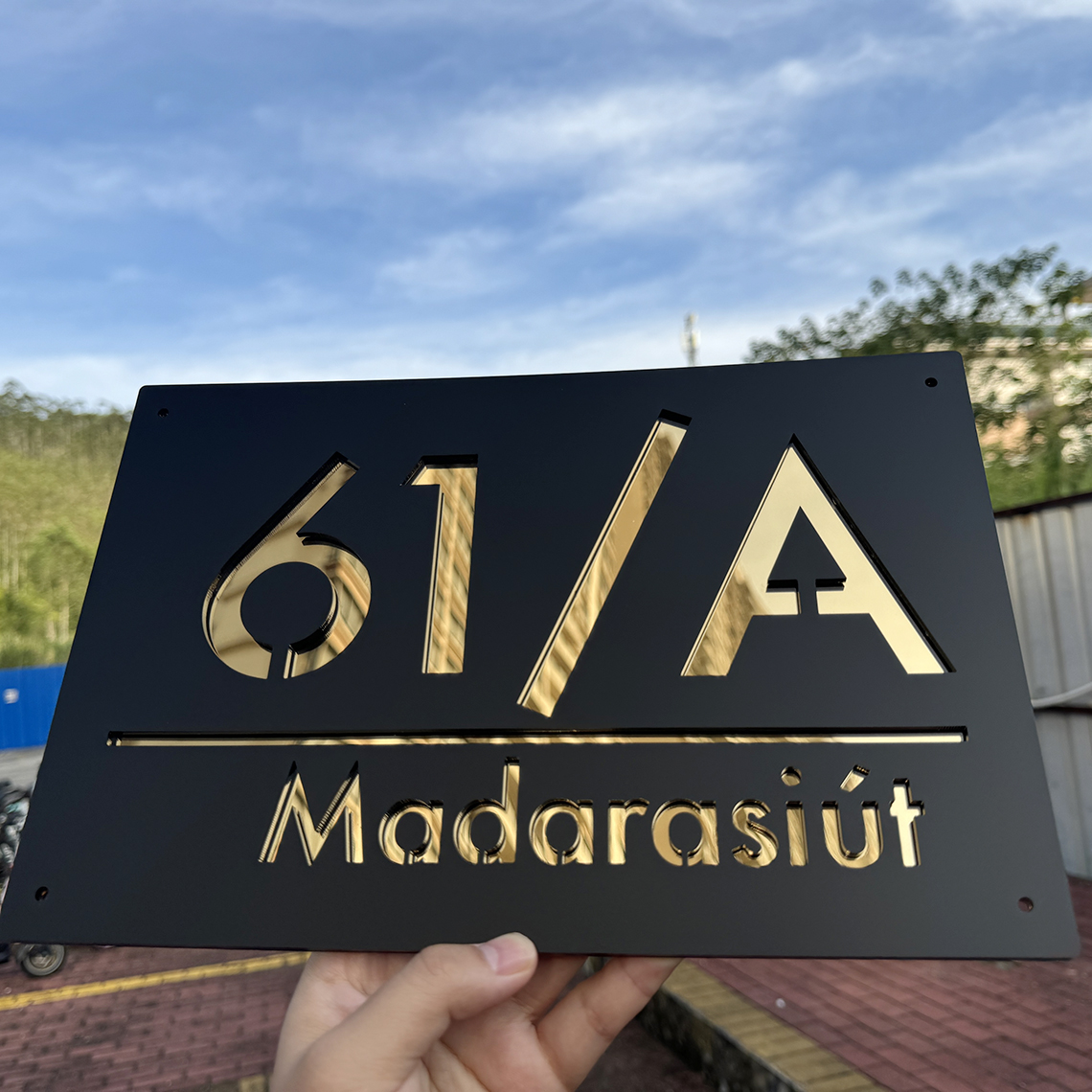 Grande número de casa externo sinal personalizado moderno residencial número placa de casa 3d corte a laser acrílico numbe sinal de rua