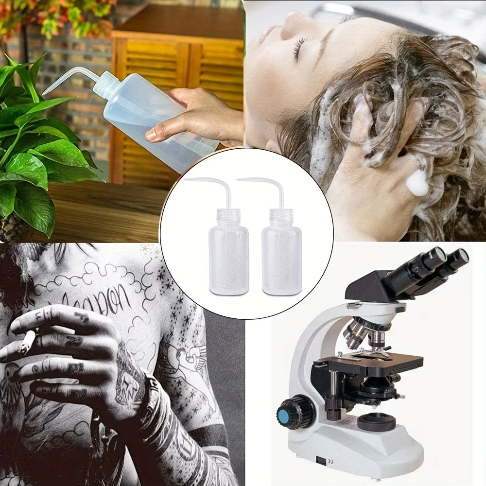 1pc 250/500ml garrafa de spray de tatuagem de plástico garrafas de lavagem de segurança de laboratório garrafa de apertar acessórios de tatuagem suprimentos de microblading