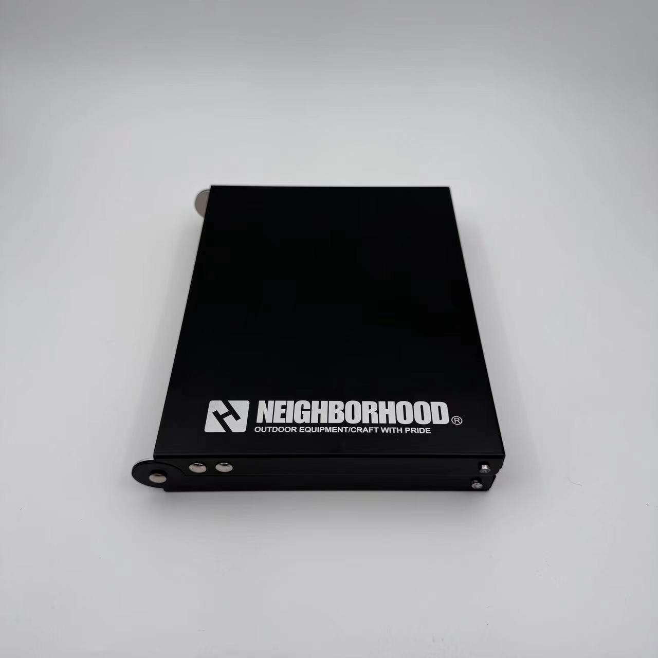 Mesa plegable ligera de aleación de aluminio para exteriores, mesa ultraligera para acampar y senderismo, color negro, NBHD