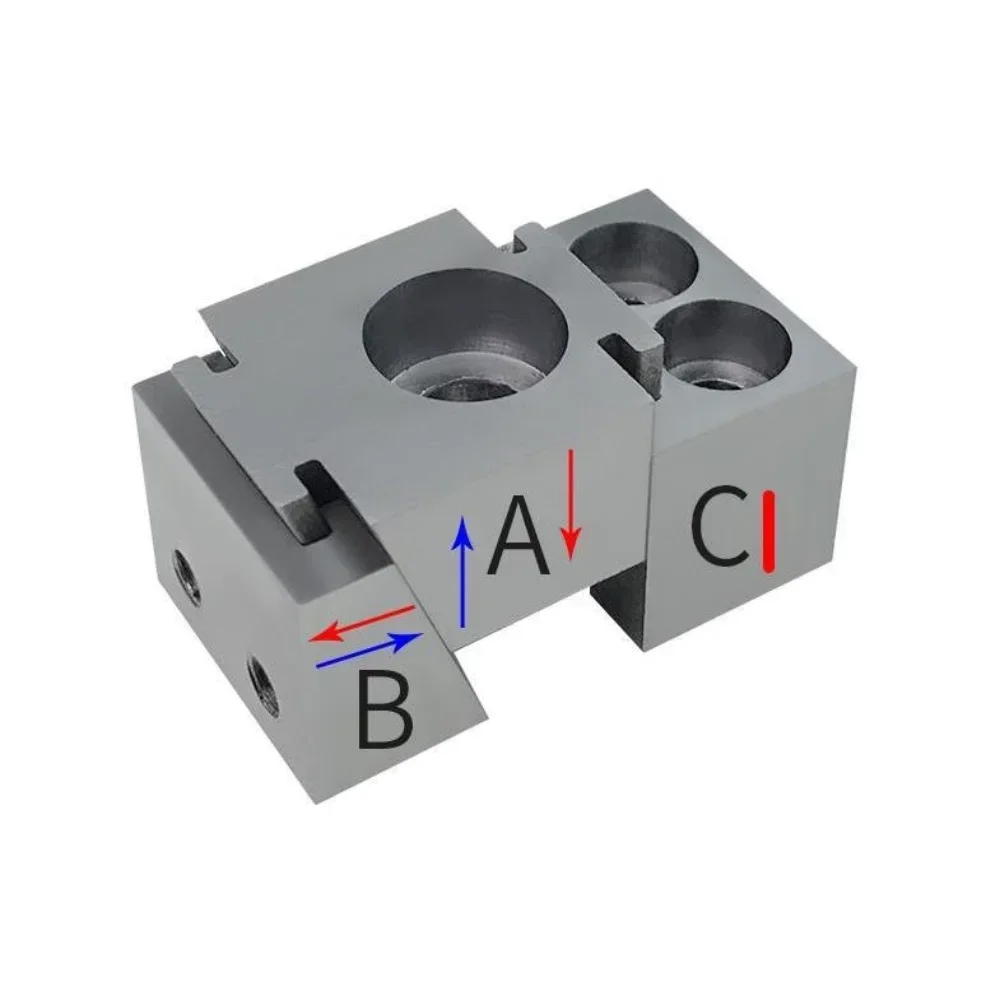 Machine Fixed Precision Vise Double Side OK Fixture Vise CNC Machining Multi-station Wedge Clamping Block Element Vise M6 M8 M10