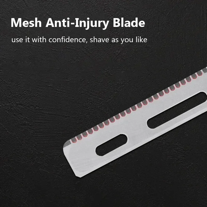 15 stks/doos Mannen Scheren Scheermesjes Professionele Kapper Rvs Vervanging Enkelzijdig Scheerapparaat Mesh Veiligheid Scheermes Messen
