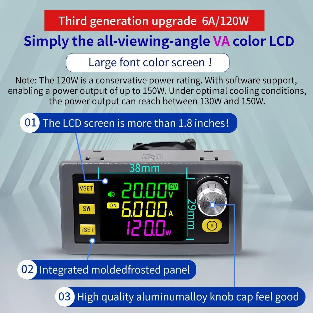 SK60 SK120 Convertitore buck boost DC Alimentatore da laboratorio regolato regolabile CNC Modulo di carica solare corrente a tensione costante