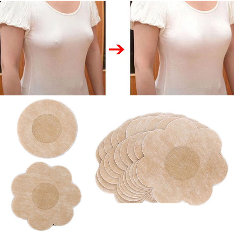 100Pcs Nippel Aufkleber Einweg Unsichtbare Brust Aufkleber Vlies Bh Brust Patch Bh-losen Pasties Pad Nippel Abdeckung Aufkleber