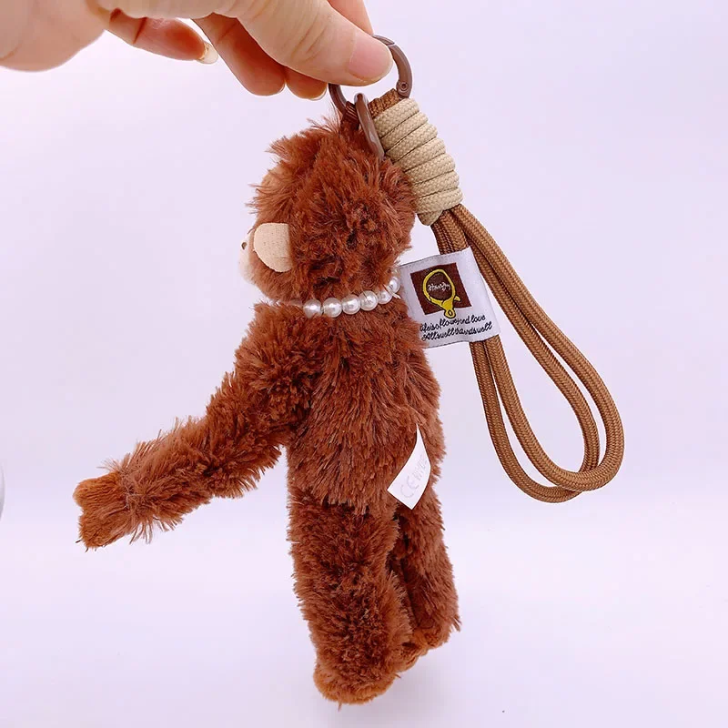 20 cm Nette Kleine Affe Anhänger Plüsch Puppe Tier Hängen Plüsch Puppe Tasche Anhänger Weiche Angefüllte Rucksack Schlüsselbund Plüsch Puppen