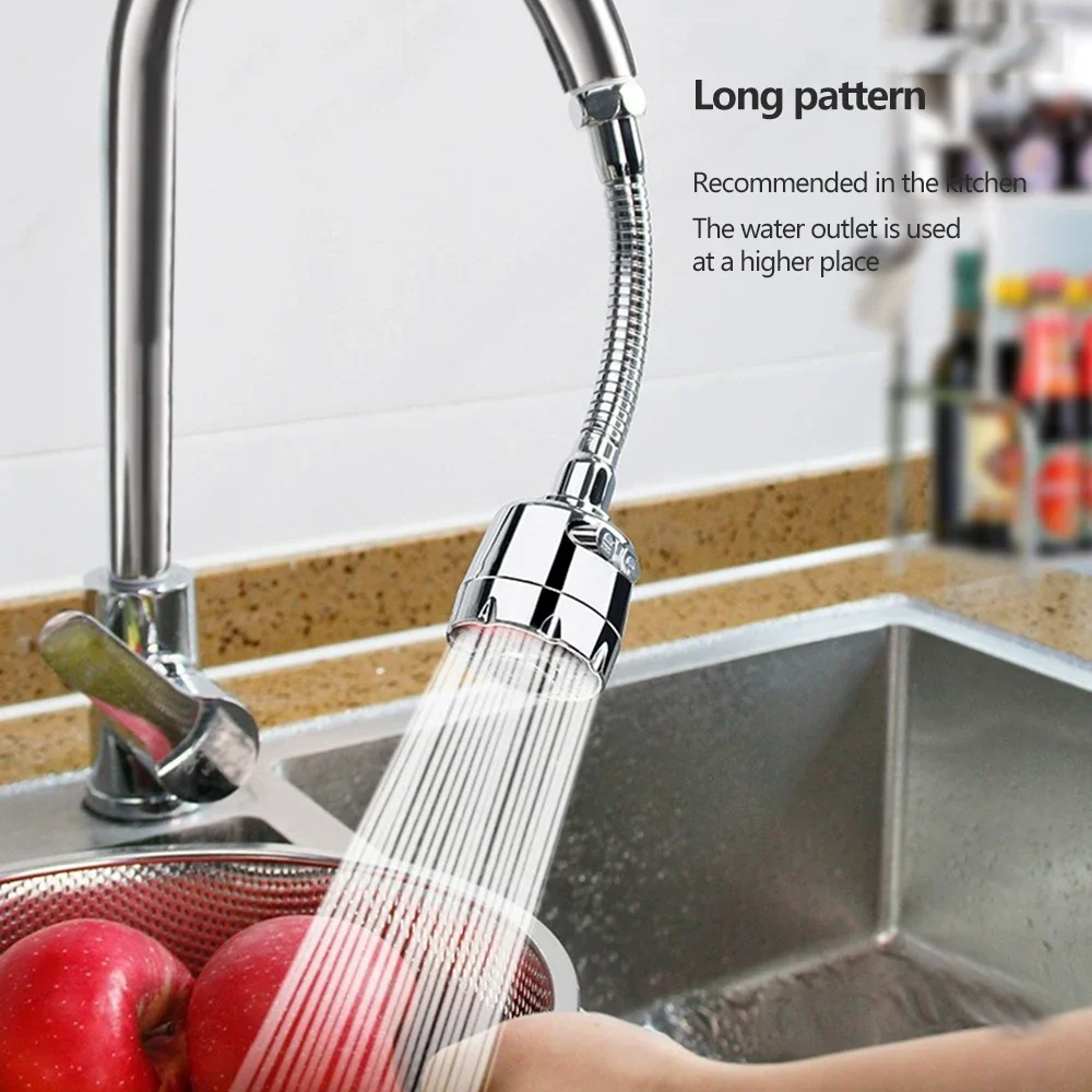 360-Grad-drehbarer Küchenarmatur-Belüfter, verstellbarer Dual-Modus-Sprühfilter, Diffusor, wassersparende Düse, Wasserhahn-Anschluss