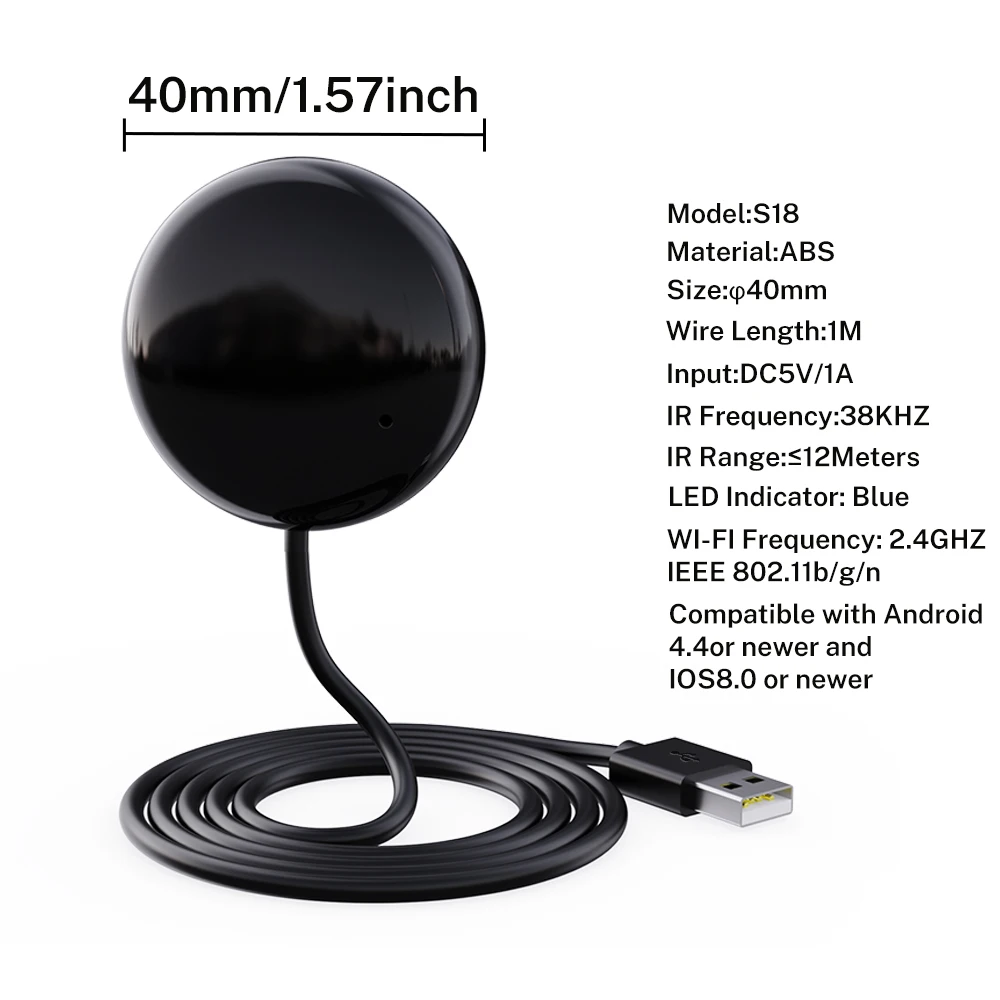 Tuya WiFi IR Remote For Smart Home Automation Remote Control Universal Infrared Device Work with Alexa Google Home Smart Life