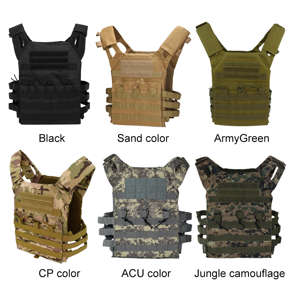 Taktische Weste Wasserdichte Outdoor Körper Rüstung Leichte JPC Molle Plate Carrier Jagd Weste CS Spiel Dschungel Sicherheit Ausrüstung