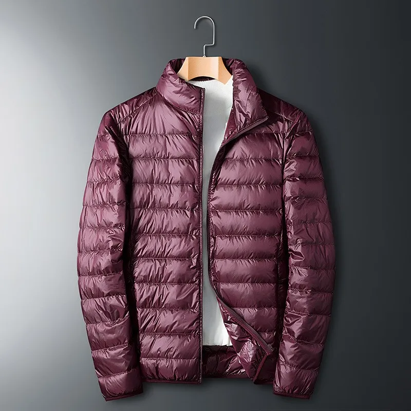 2024 neue Herbst Leichte Dünne Ente Unten Jacke Männer Gute Weiß Marke Casual Ultraleicht Männlichen Feder Jacken Mantel