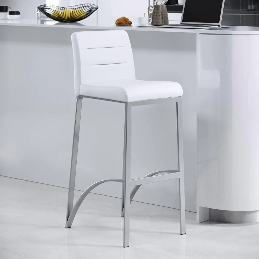 Lynx Bar Stool with Metal Base - Black