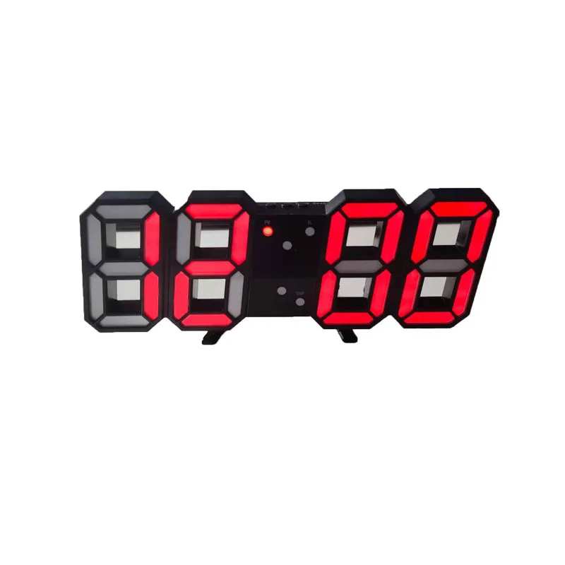 Alarm Clock Luminous Smart 3d Digital Clock Digital Wall Clock Led Electronic Temperature Clock Watch Nightlight Desktop