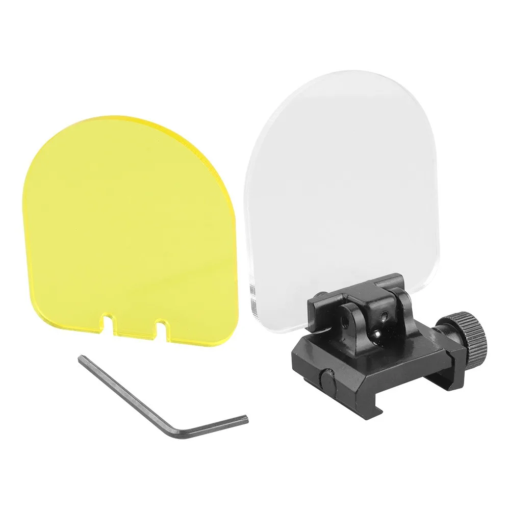 Tattico Flip Up 20mm Scope Mount Trasparente Antiproiettile Copriobiettivo Airsoft Cannocchiale Red Dot Sight Accessori