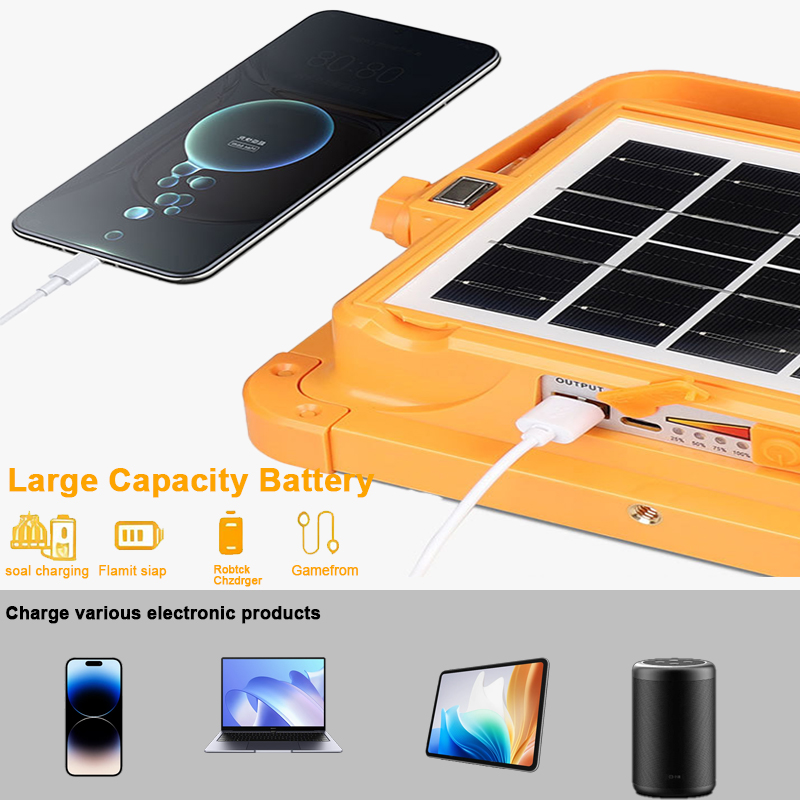 Ruisenzhuo lanterna de acampamento recarregável solar banco alta potência led tenda luz poderosa ímã lanterna reparação lâmpada emergência