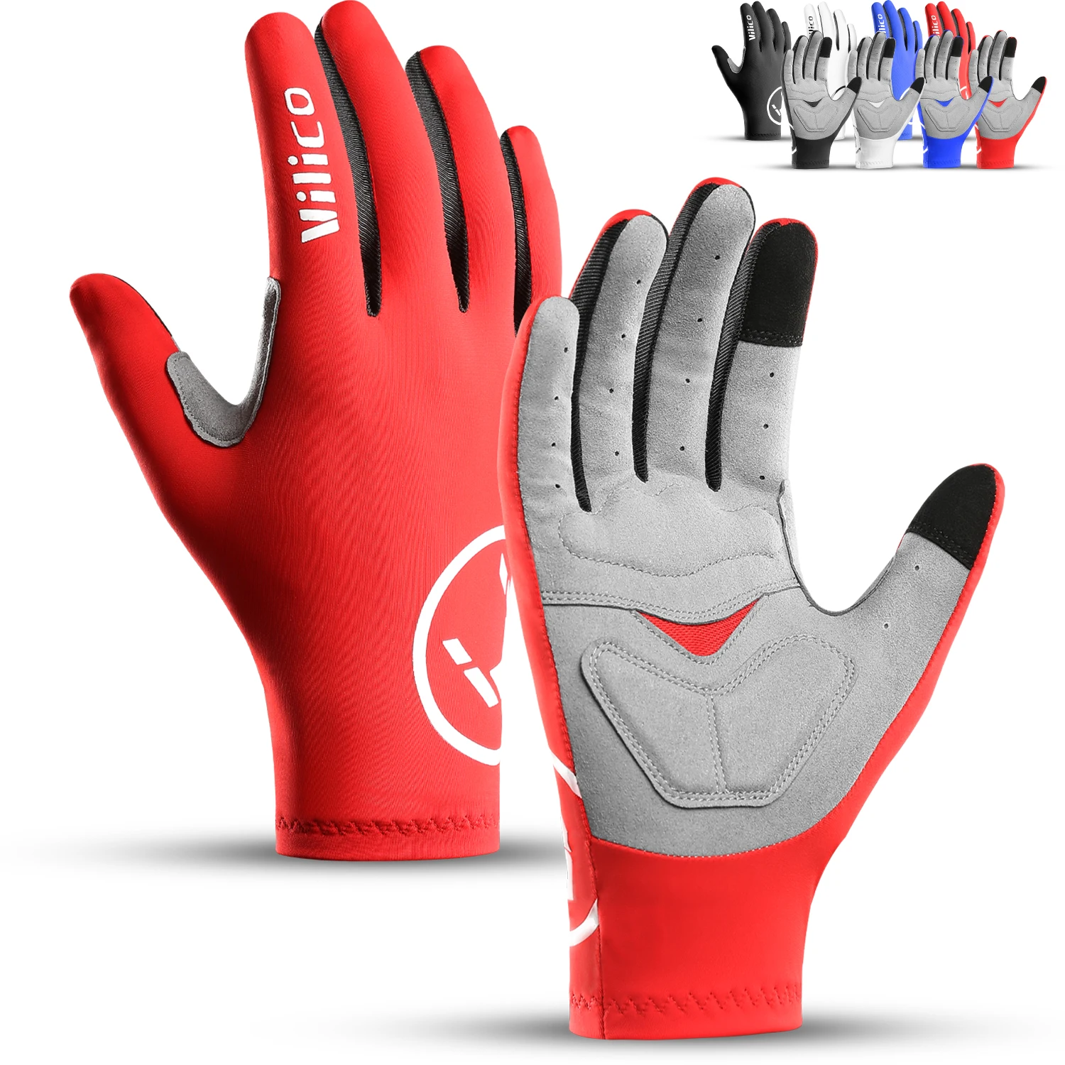 1 paio di guanti da ciclismo Breaking Wind Guanti da bicicletta antiscivolo Guanti da bici da strada da corsa MTB Biciclet Guanti Ciclismo