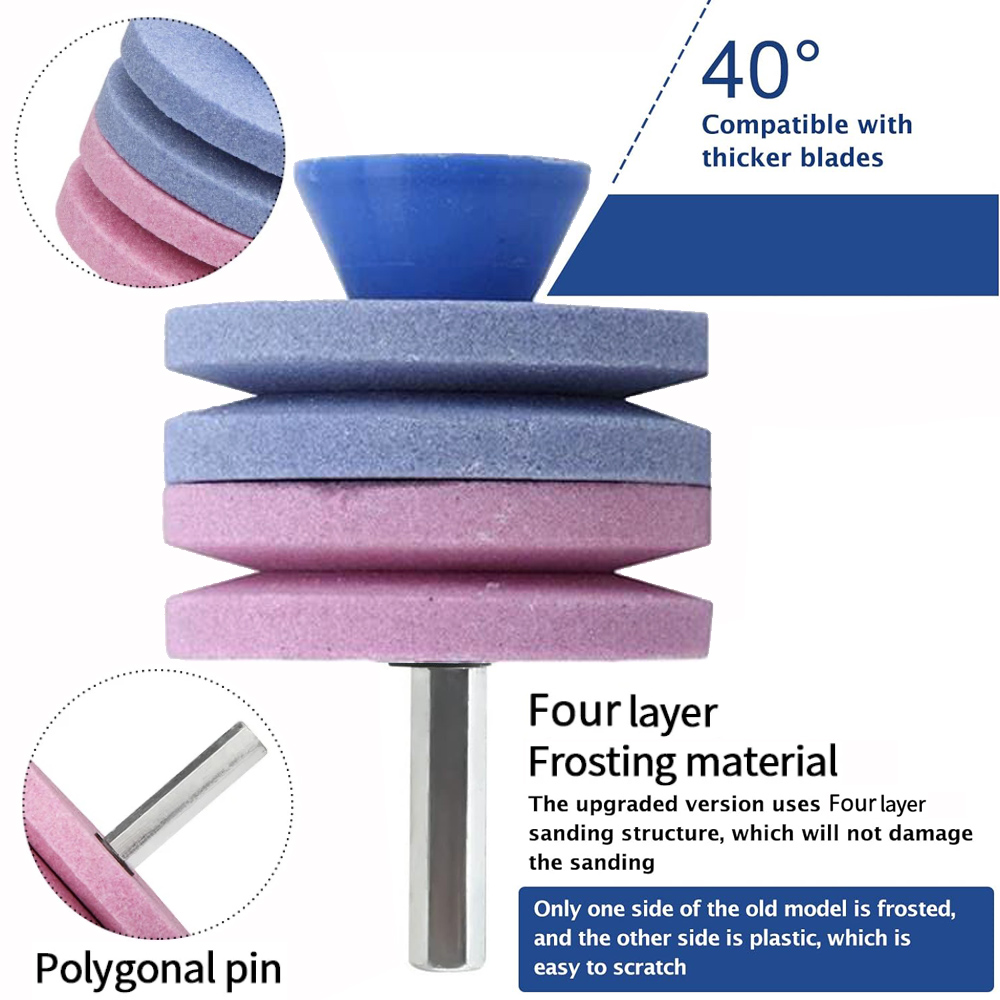 Sharpening Stone เครื่องตัดหญ้า Sharpener Blade ใช้สําหรับ Sharpening มีดโลหะบดขัดไฟฟ้า เจาะ Refitting เครื่องบด