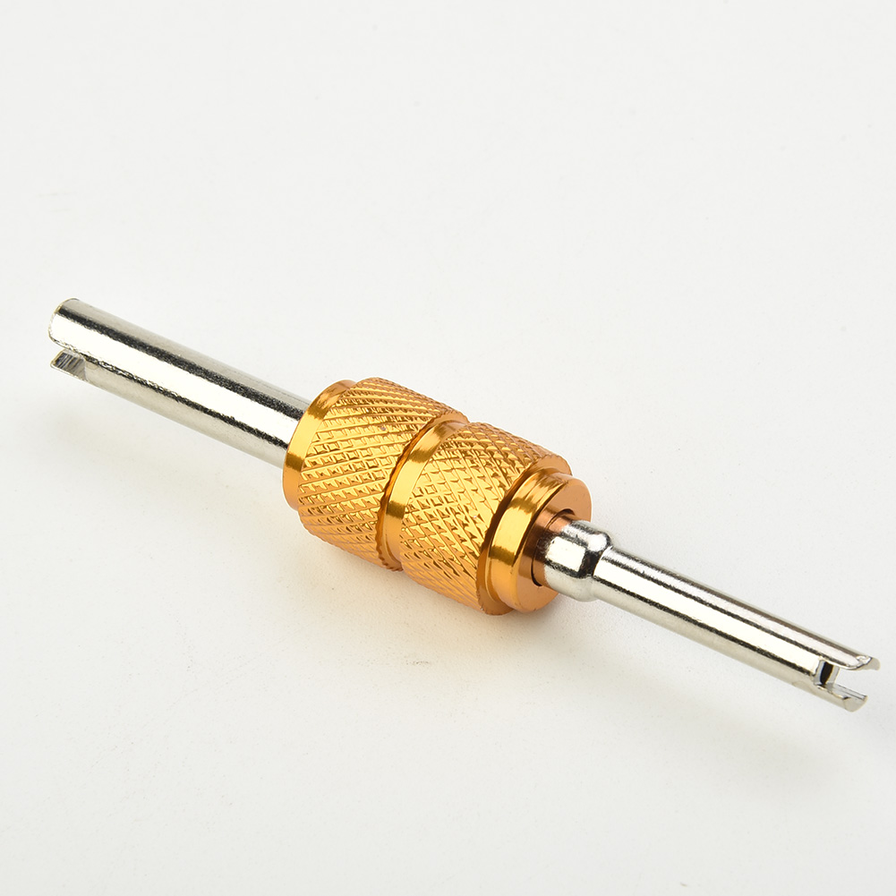 9 個 R134a 自動車空調バルブコア + 1 個リムーバーツール A/C システムモール/ビッグ空調バルブコアツール