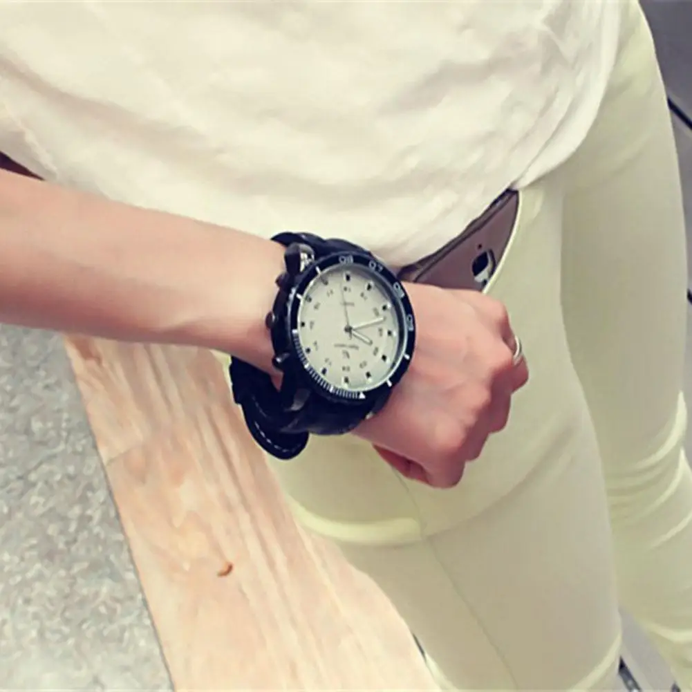 Times Unisex mujeres hombres reloj de pulsera relojes deportivos moda al aire libre reloj de cuarzo reloj de pulsera de esfera redonda grande